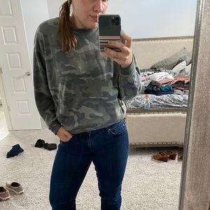 Express camo sweatshirt